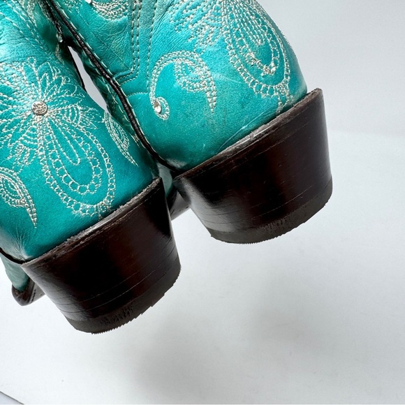 Cowboy Pro I Do Women's Wedding Turquoise Embroidered Western Boots - Picture 11 of 16